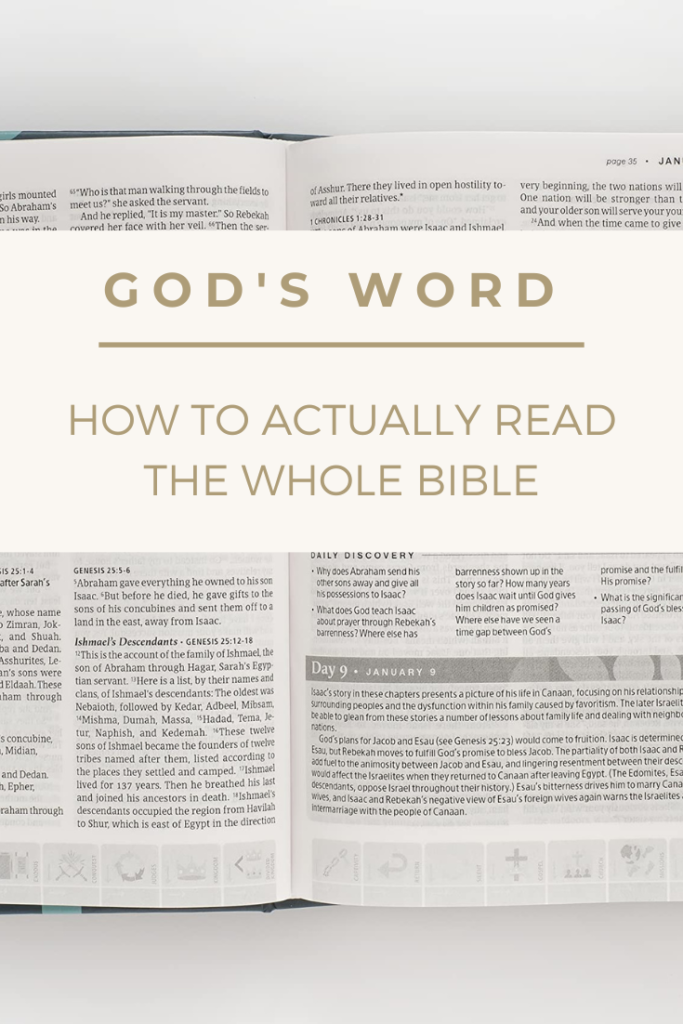 How-To Actually Read the Whole Bible