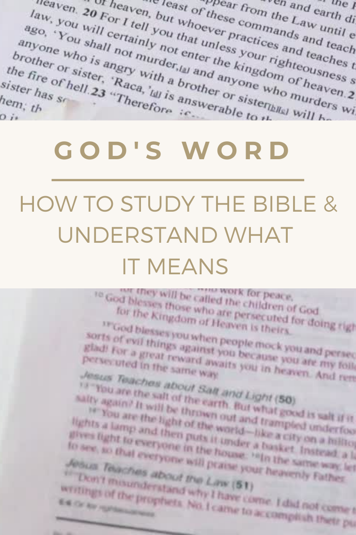 How-to Study the Bible & Understand What it Means